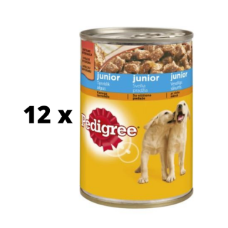 Konserv-un-dalas-PEDIGREE-Junior-su-vi-tiena-400g-x-12-vnt