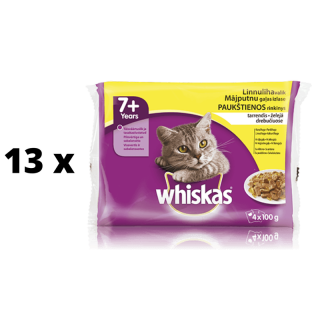 Konservuotas-ka-i-dalas-WHISKAS-nuo-7-met-pauk-tienos-rinkinys-4x100-g-x-13-vnt