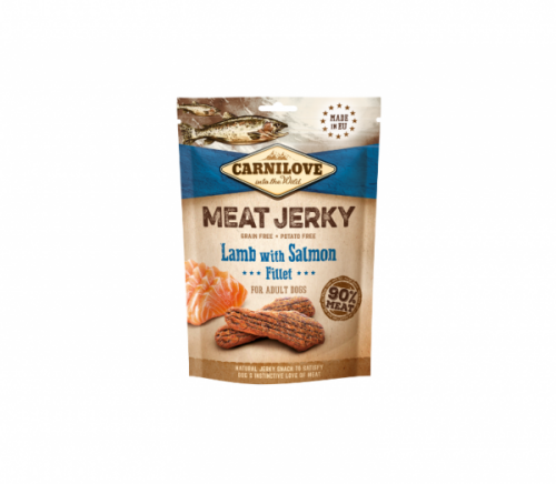 Carnilove-Dog-skanestas-Jerky-Lamb-Salmon-Fillet-100g-600x523.png