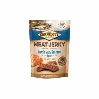Carnilove-Dog-skanestas-Jerky-Lamb-Salmon-Fillet-100g-600x523