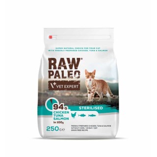 raw-paleo-sterilised-cat-chicken-tuna-salmon-kaciukams-su-vistiena-250g