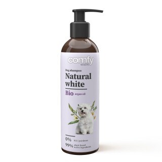comfy-natural-white-250ml-natural-shampoo-for-dogs-with-light-fur