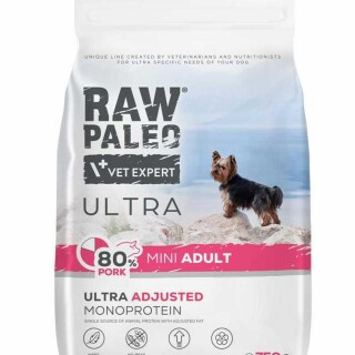 sausas-maistas-sunims-raw-paleo-ultra-pork-mini-adult-su-kiauliena-750-g