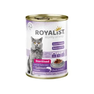 royalist-pate-pour-chats-sterilises-au-saumon-en-sauce-400g