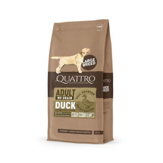 QUATTRO-Dogs-12kg-LargeBreed-DuckAdult