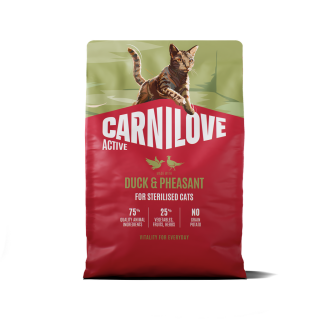 CARNILOVE-ACTIVE-Cat-Dry-Made-with-Duck---Pheasant-for-All-breed-sterilised-adults_2KG