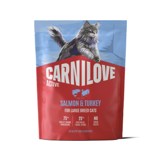 CARNILOVE-ACTIVE-Cat-Dry-Made-with-Salmon---Turkey-for-Large-breed-adults_400G