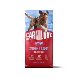 CARNILOVE-ACTIVE-Dog-Dry-Made-with-Salmon---Turkey-for-All-breed-adults_12KG