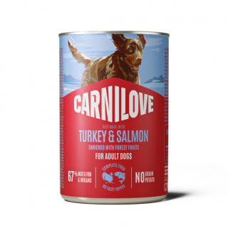 CARNILOVE-Dog-CAN-Wild-Meat-Turkey-Salmon-400G