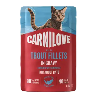 carnilove-cat-pouch-gravy-trout-echinacea-85g